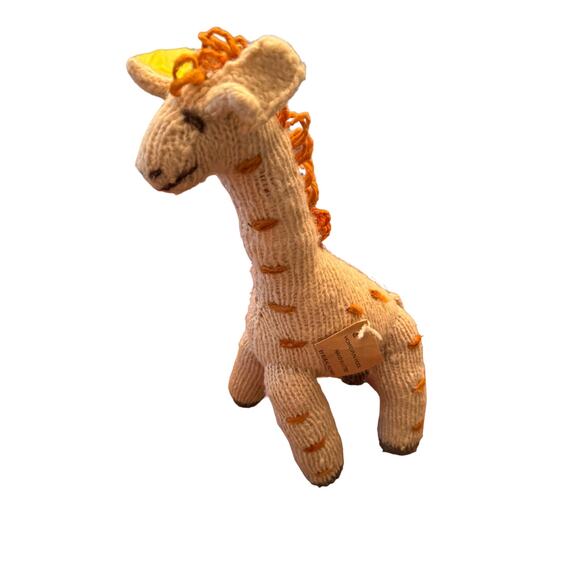 KENANA KNITTER CRITTER BY WOMEN OF KENYA 100% WOOL ETHNIC Giraffe NWT - Picture 12 of 12